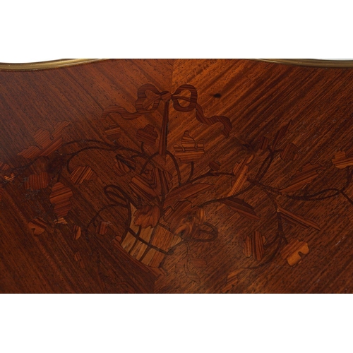 453 - NAPOLEON III KINGWOOD & MARQUETRY TABLE