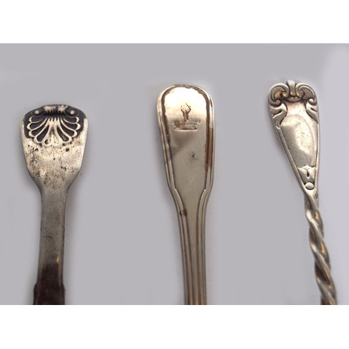 454 - LOT OF 3 SILVER SPOONS