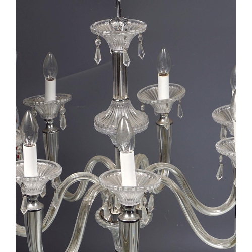 455 - LARGE CRYSTAL CHANDELIER