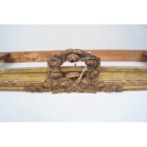 464 - 19TH-CENTURY CARVED GILTWOOD PELMET