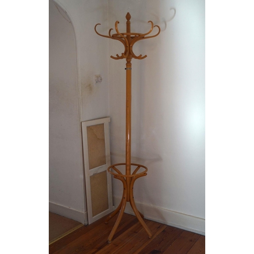 48 - EDWARDIAN BENTWOOD HAT & COAT STAND