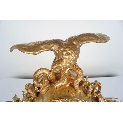 62 - 19TH-CENTURY FRENCH ORMOLU & SÈVRES MANTEL CLOCK