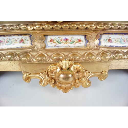 62 - 19TH-CENTURY FRENCH ORMOLU & SÈVRES MANTEL CLOCK