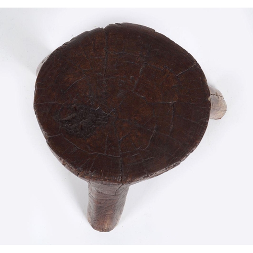 71 - 18TH-CENTURY ONE-PIECE IRISH VERNACULAR STOOL