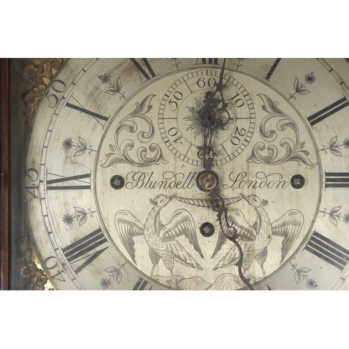 73 - LARGE 19TH-CENTURY CARVED WALNUT LONGCASE CLOCK