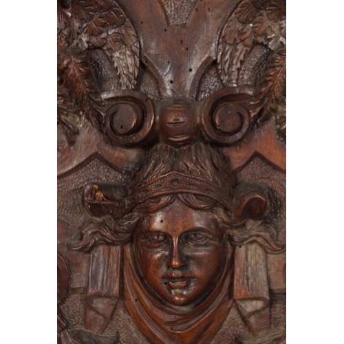 73 - LARGE 19TH-CENTURY CARVED WALNUT LONGCASE CLOCK