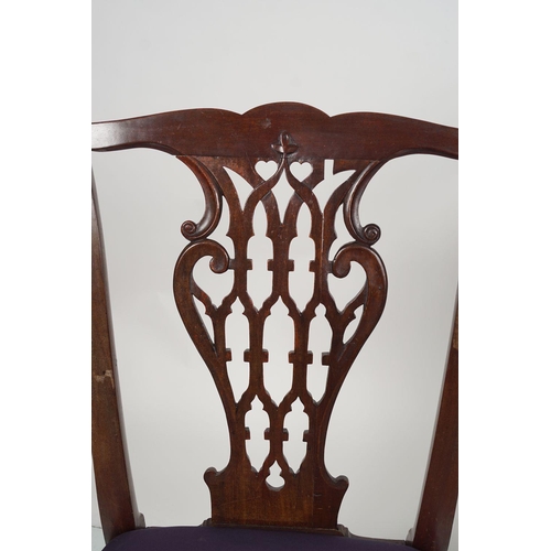 80 - PAIR 18TH-CENTURY MAHOGANY CHAIRS