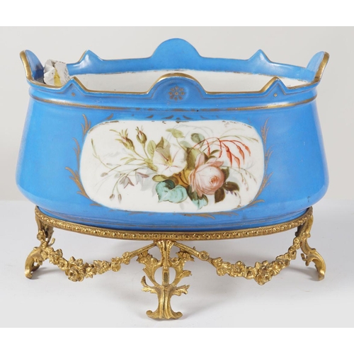 901 - 19TH-CENTURY SÈVRESS ORMOLU MOUNTED JARDINIERE