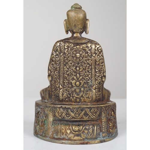 951 - CHINESE QING BRONZE BUDDHA