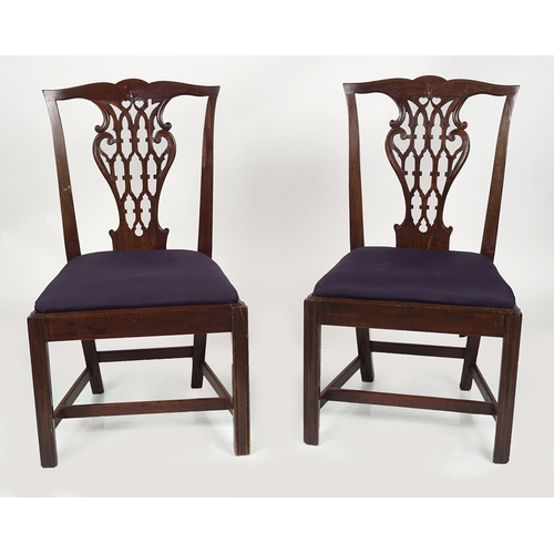 1374 - PAIR 18TH-CENTURY MAHOGANY CHAIRS