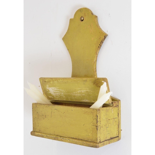 11 - IRISH VERNACULAR WALL MOUNTED CANDLE BOX