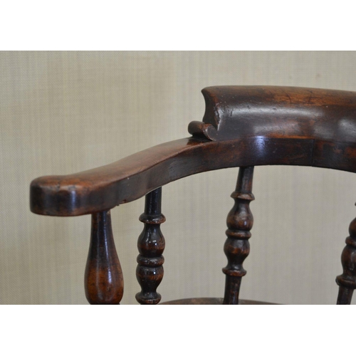 115 - 19TH-CENTURY ASH AND ELM CHILD'S CHAIR