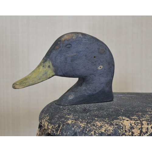 116 - ANTIQUE ASH AND CORK DECOY DUCK