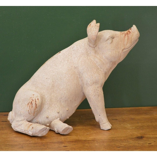 131 - SCALE MODEL OF A SEATED PIG