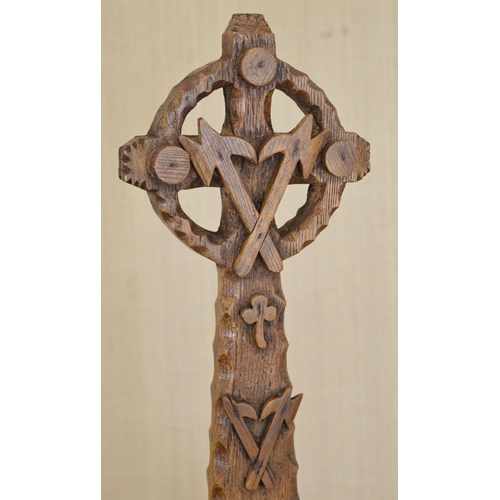 138 - CARVED CELTIC CROSS