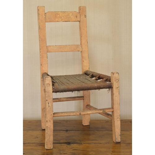 151 - 19TH-CENTURY IRISH VERNACULAR SÚGÁN CHAIR