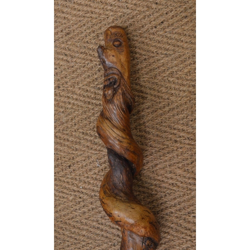 173 - 19TH-CENTURY IRISH SHILLELAGH WALKING STICK