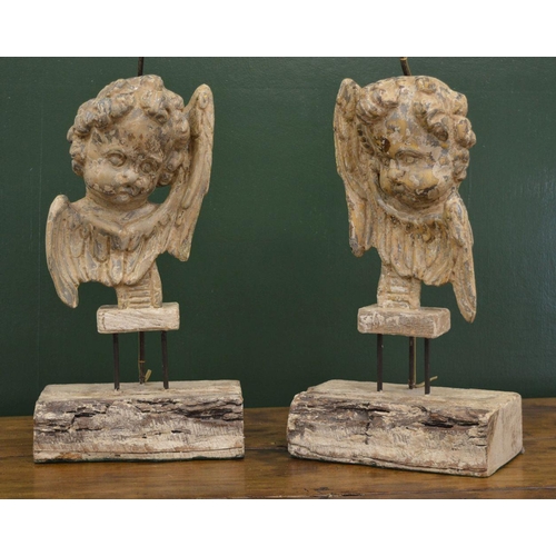 202 - PAIR OF 19TH-CENTURY CARVED TABLE LAMPS