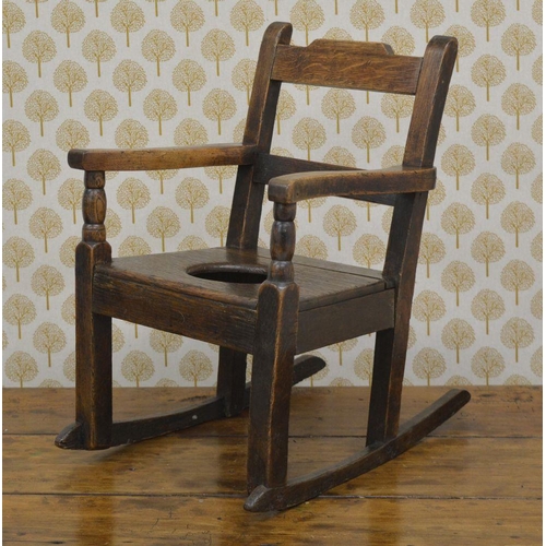 206 - 19TH-CENTURY CHILD'S ROCKING CHAIR