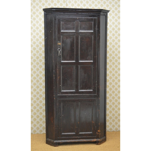 215 - IRISH 18TH-CENTURY PINE CORNER CABINET