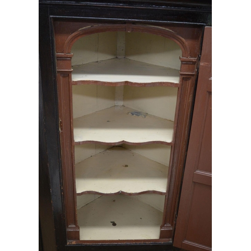 215 - IRISH 18TH-CENTURY PINE CORNER CABINET