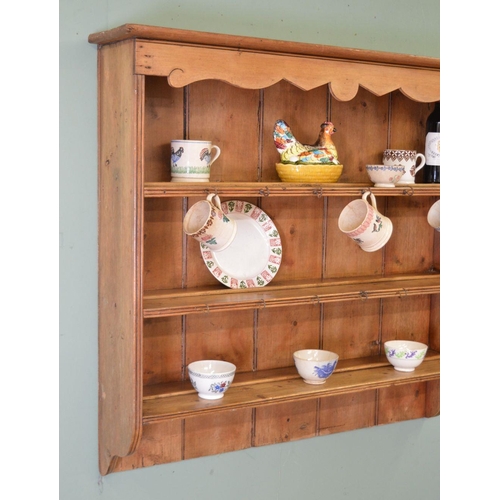 216 - IRISH 19TH-CENTURY PINE WALL HANGING DRESSER