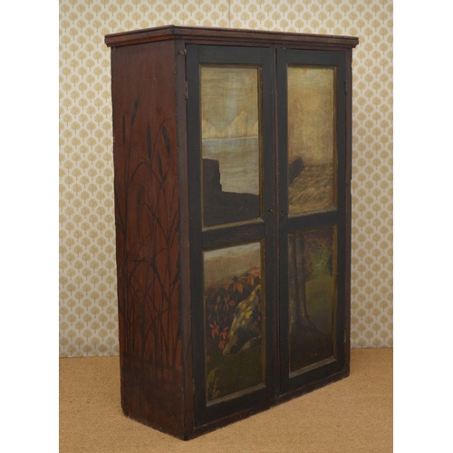 220 - HISTORICAL PERCY FRENCH PAINTED CABINET