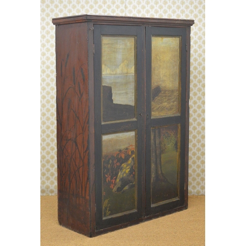 220 - HISTORICAL PERCY FRENCH PAINTED CABINET