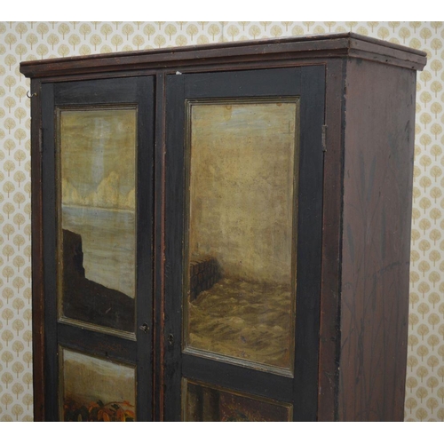 220 - HISTORICAL PERCY FRENCH PAINTED CABINET