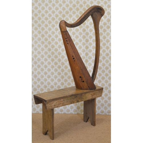 223 - 19TH-CENTURY IRISH HARP