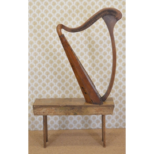 223 - 19TH-CENTURY IRISH HARP