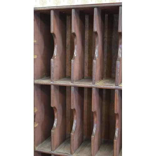 233 - 19TH-CENTURY PINE POST OFFICE LETTER RACK