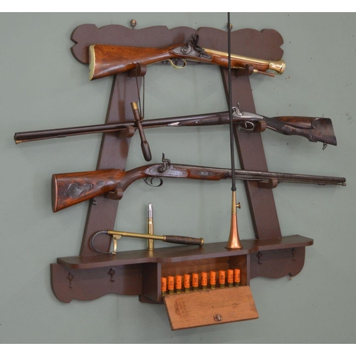 25 - 19TH-CENTURY IRISH VERNACULAR GUN RACK