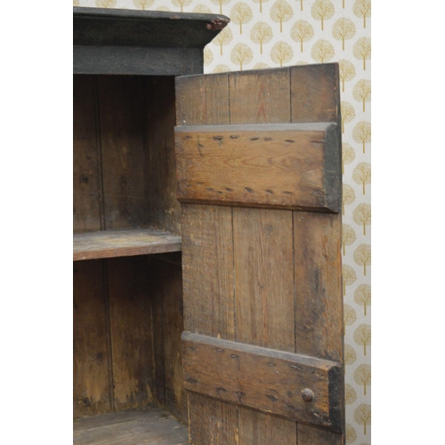 260 - 19TH-CENTURY IRISH PINE BATCHELOR'S FOOD CUPBOARD