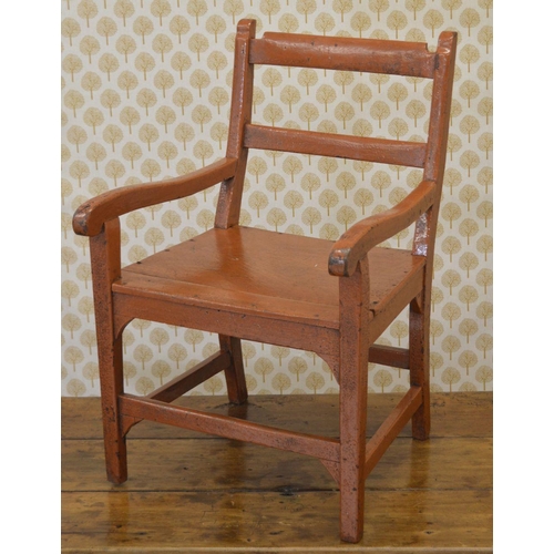 264 - 19TH-CENTURY IRISH VERNACULAR ASH & ELM CHAIR