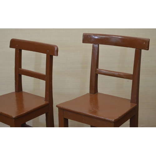 293 - PAIR OF 19TH-CENTURY IRISH KITCHEN CHAIRS