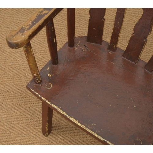 3 - 19TH-CENTURY COUNTY MEATH ASH HEDGE CHAIR