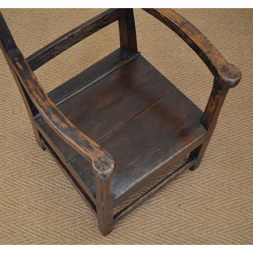 308 - 18TH-CENTURY VERNACULAR ASH ARMCHAIR