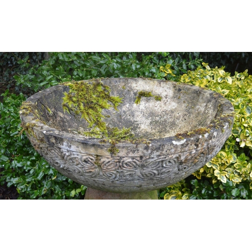 322 - 19TH-CENTURY MOULDED STONE PLANTER