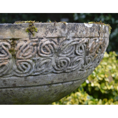 322 - 19TH-CENTURY MOULDED STONE PLANTER