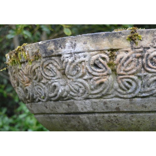 322 - 19TH-CENTURY MOULDED STONE PLANTER