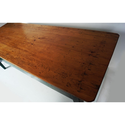 338 - IRISH PINE PART-PAINTED TABLE