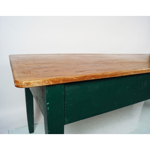 338 - IRISH PINE PART-PAINTED TABLE