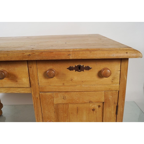 341 - IRISH PINE WRITING DESK