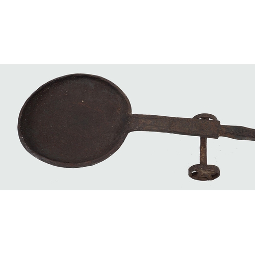 347 - CAST IRON SMELTING POT SPOON