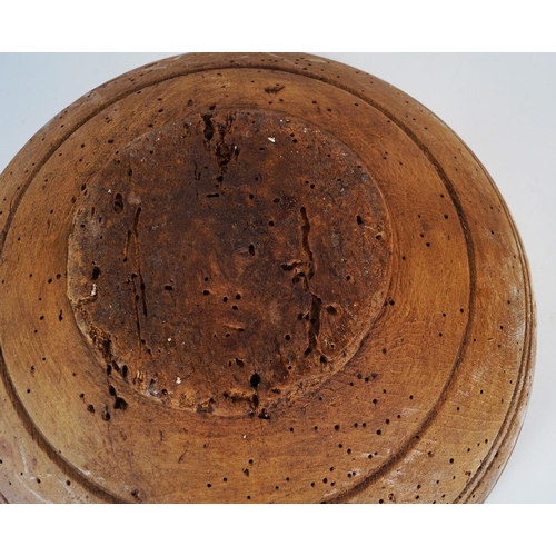 348 - LARGE IRISH VERNACULAR PINE BUTTER BOWL