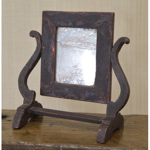 46 - 19TH-CENTURY IRISH VERNACULAR SHAVING MIRROR