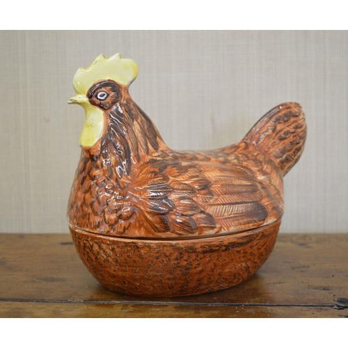 61 - PORCELAIN HEN-ON-NEST