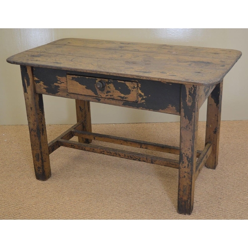 7 - 18TH-CENTURY IRISH VERNACULAR PINE KITCHEN TABLE