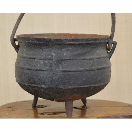 77 - IRISH VERNACULAR CAST IRON SKILLET POT